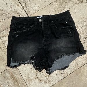 NWOT RSO Size 25 Black Jean Shorts